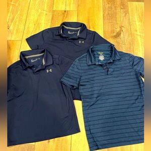Boys small golf shirts. Under armor/Tek gear